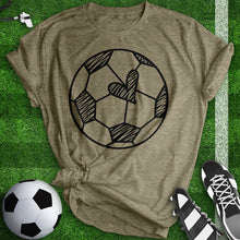 Load image into Gallery viewer, Gameday Heart Soccer Tee
