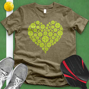 Pickleball Variety Heart Tee