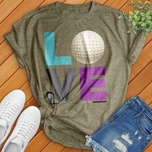 LOVE Ball And Club Tee