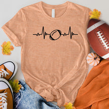 Load image into Gallery viewer, Football Heart Beat Tee
