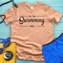 Load image into Gallery viewer, Let The Swimming Begin Tee
