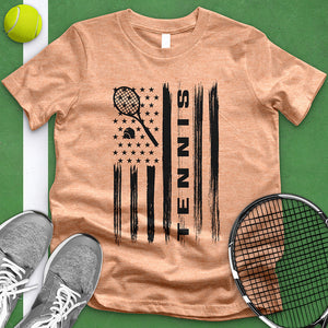 Tennis American Flag Tee