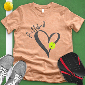 Pickle Ball Heart Rim Tee