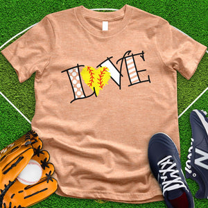 Love Softball Equipment Tee