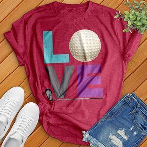 LOVE Ball And Club Tee