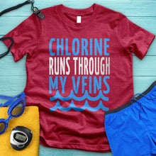 Load image into Gallery viewer, Chlorine Runs Through My Veins Tee
