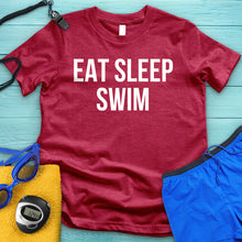 Load image into Gallery viewer, Eat Sleep Swim Tee
