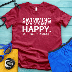 Swimming Makes Me Happy Tee