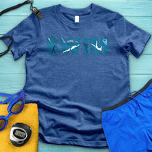 Load image into Gallery viewer, Swim Swimmers Design Tee
