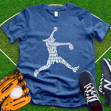 Load image into Gallery viewer, Softball player Typography Tee
