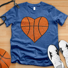 Load image into Gallery viewer, Basketball Center Heart Tee
