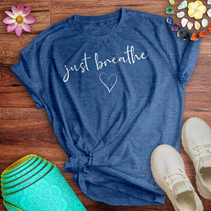 Just Breathe Heart Tee