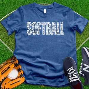 Soft Ball Art Word Tee