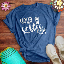 Load image into Gallery viewer, Yoga Coffee Naps Tee
