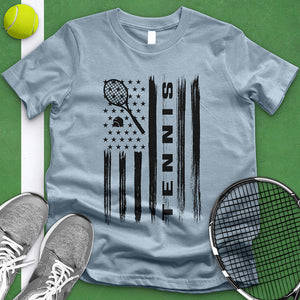 Tennis American Flag Tee