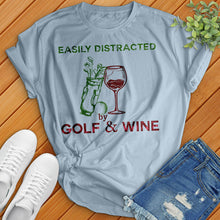 Load image into Gallery viewer, Easily Distracted By Golf Wine Tee
