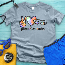 Load image into Gallery viewer, Peace Love Swim Tie Dye Tee
