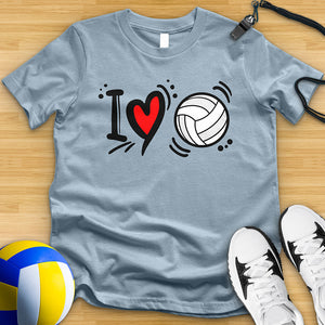 I Love Volleyball Tee