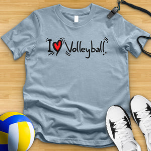 I Love Volleyball 2 Tee