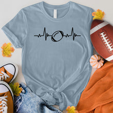 Load image into Gallery viewer, Football Heart Beat Tee
