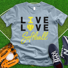 Load image into Gallery viewer, Live Love Softball Tee
