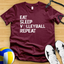 Load image into Gallery viewer, Eat Sleep Volleyball Repeat Tee
