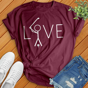 Love Golfer Tee