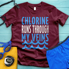 Load image into Gallery viewer, Chlorine Runs Through My Veins Tee
