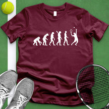 Load image into Gallery viewer, Evolution Of A Tennis Player Tee
