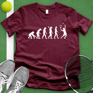 Evolution Of A Tennis Player Tee