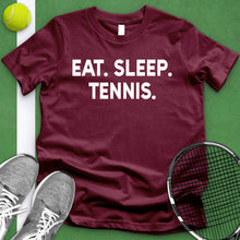 Load image into Gallery viewer, Eat Sleep Tennis Tee
