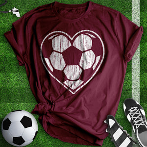 Heart Soccer Ball Tee