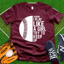 Load image into Gallery viewer, Play Like A Girl Softball Tee
