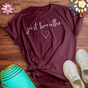 Just Breathe Heart Tee