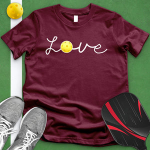 Cursive Love Pickleball Tee