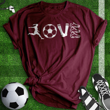 Load image into Gallery viewer, Love Soccer Equipment Tee
