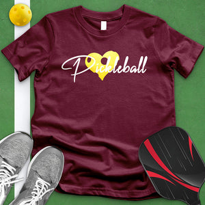 Heart Pickle Ball Tee