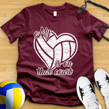 Load image into Gallery viewer, My Heart Is On That Court Tee
