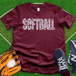 Soft Ball Art Word Tee