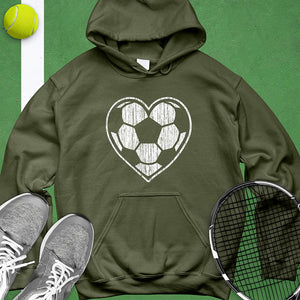 Heart Soccer Ball Hoodie