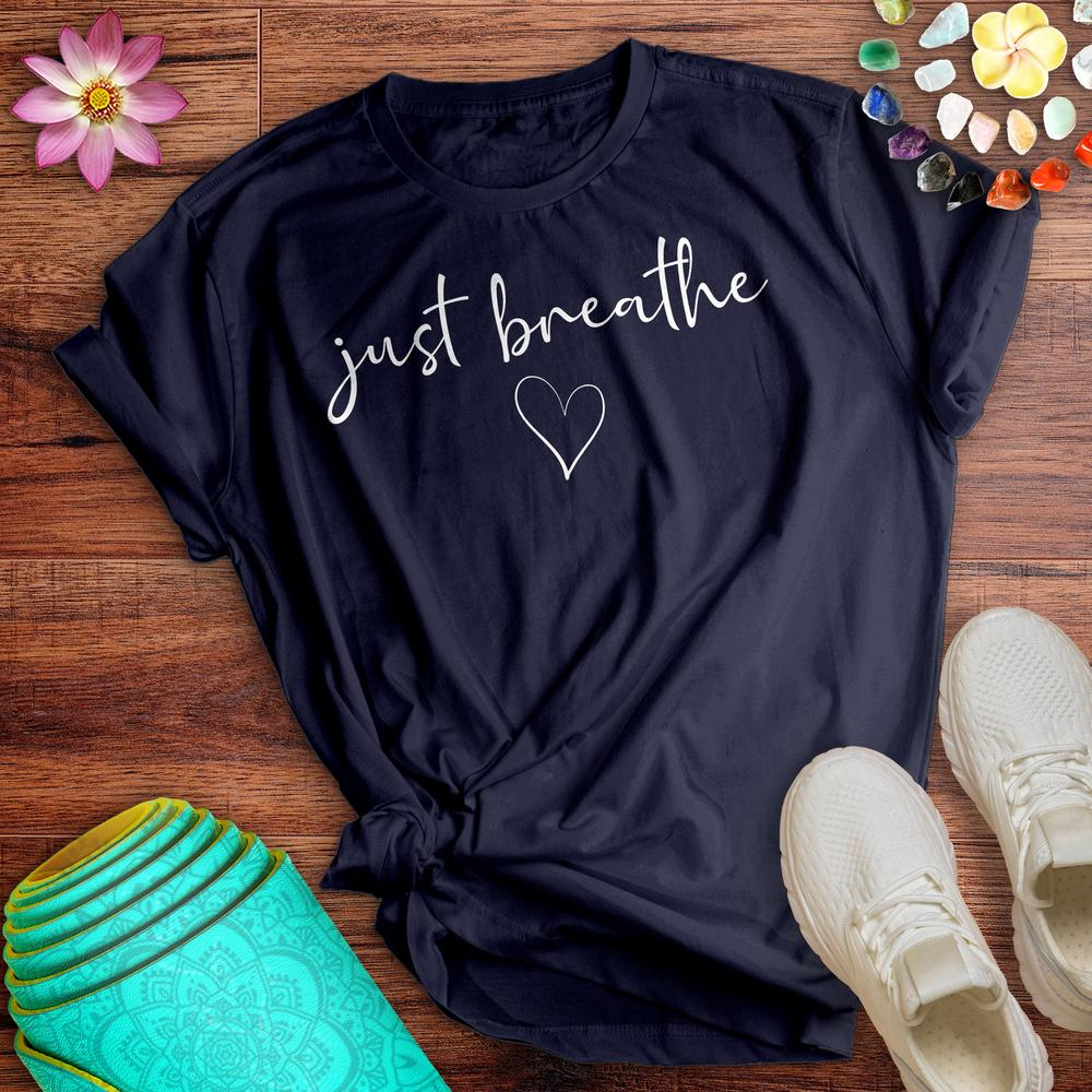 Just Breathe Heart Tee