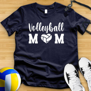 Volleyball Mom Heart Tee