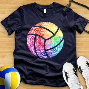 Tie Dye Mandala Volleyball Tee