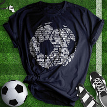 Load image into Gallery viewer, Soccer In Different Languages Tee
