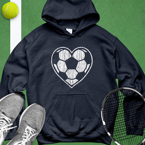 Heart Soccer Ball Hoodie