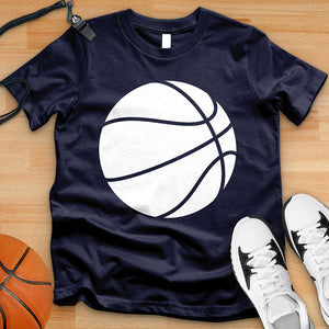 White Basketball Tee