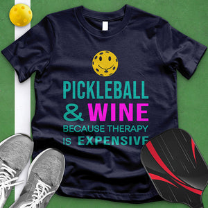 Pickleball And Wine Tee