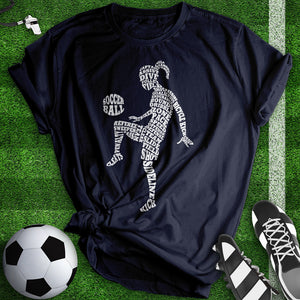 Soccer Player Typography Tee