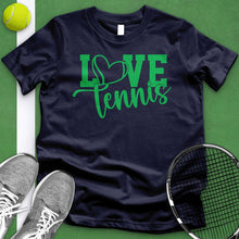 Load image into Gallery viewer, Love Tennis Green Tee
