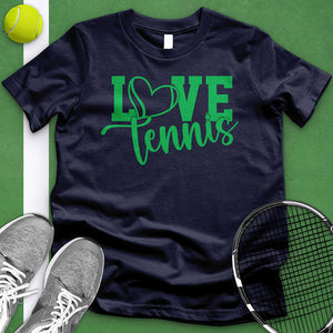 Love Tennis Green Tee